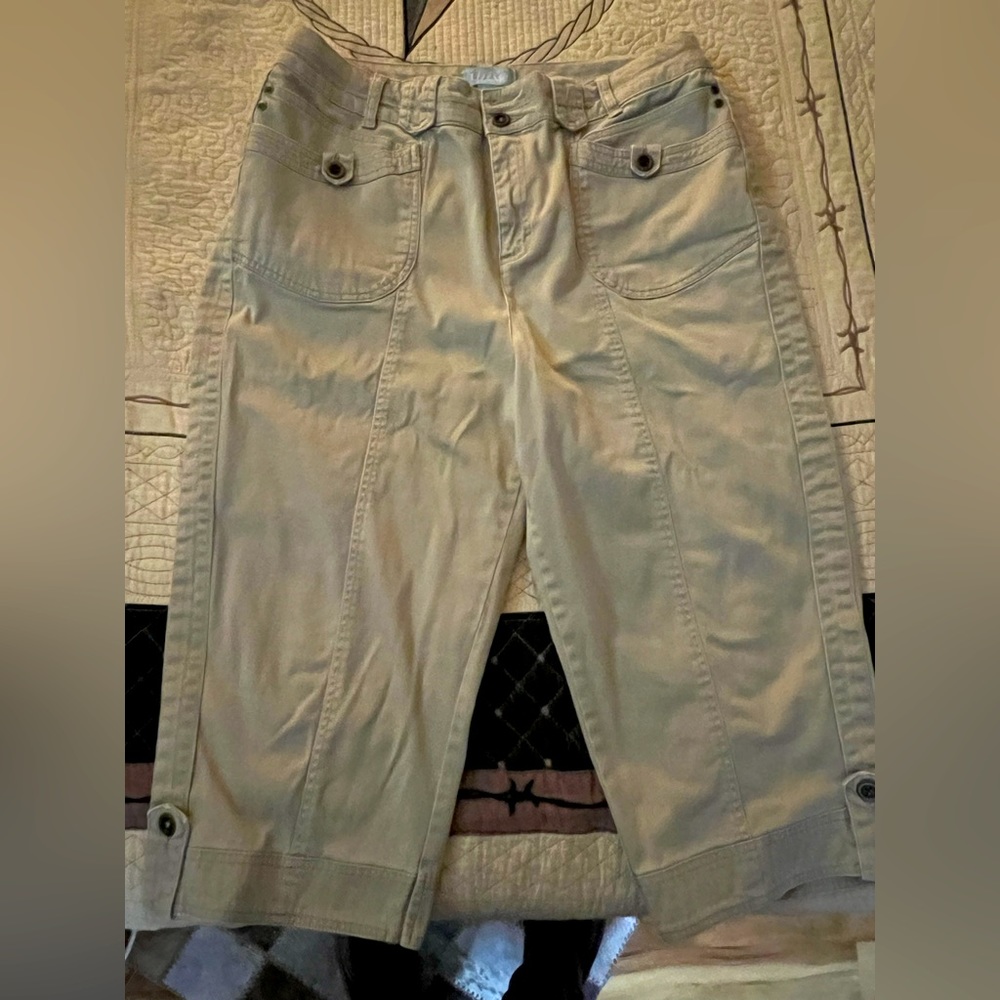 Liz&Me khaki capris pants size 16w